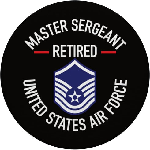 Master Sergeant Retired Air Force Military Retirement Gifts PopSockets Swappable Grip