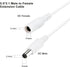 Power Extension Cable 16.5ft, 2.1mm x 5.5mm Plug for 12V DC Adapter Cord, CCTV Security Camera, IP Camera