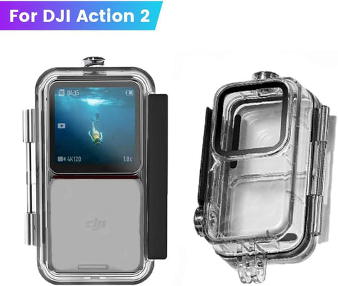 Action 2 Waterproof Case Diving Shell - Environmentally Friendly Housing Cover for Osmo Action 2 Camera