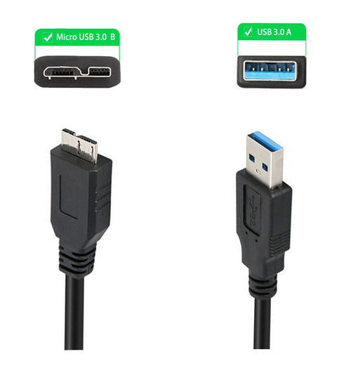 SVOVETE 3.0 S5/Note 3.USB 3.0 Transmission.(1 USB Micro B Cable,External Hard Drive Cord Compatible