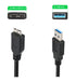 SVOVETE 3.0 S5/Note 3.USB 3.0 Transmission.(1 USB Micro B Cable,External Hard Drive Cord Compatible