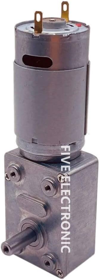 Generic JGY-395 12V 4.5rpm) Gear Motor with Self-locking All Metal Gear Turbine Worm for Robot,Electric