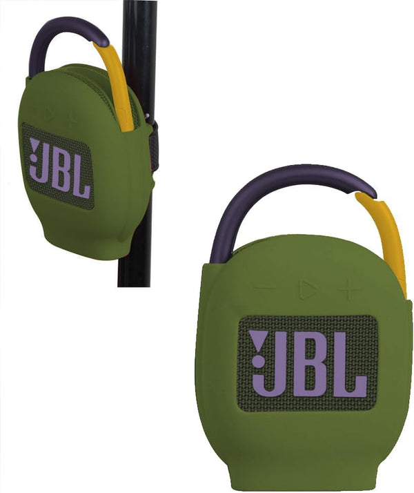 Hermitshell Silicone Carrying Case for JBL Clip 4 - Portable Mini Bluetooth Speaker, Green