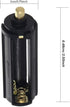 CLEZGO 3Pcs 3 1.5V AAA Battery Holder Adapter Black Cylindrical Battery Storage Case Holder for x AAA Batteries