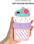 Cute Ice Cream iPhone 7 Plus Case, 3D Cartoon Soft Silicone Cover for iPhone 6/6s Plus, Girls Kids Women