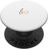 Rose Initial Letter B Heart Minimalist PopSockets Standard PopGrip, White