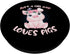 Funny Just A Girl Who Loves Pigs Cute Little Pig PopSockets Standard PopGrip