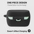 Geiomoo Silicone Carrying Case - Compatible with Jabra Elite 4 Active, Portable Scratch Shock Resistant Cover, Black-1