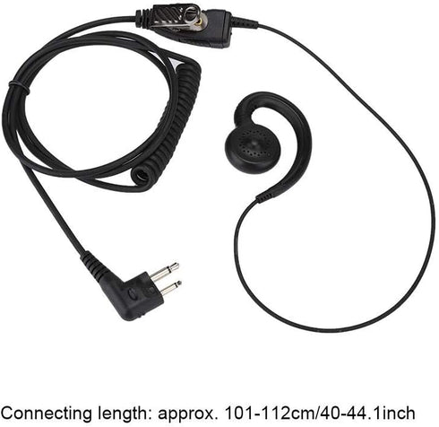 AEH3000-M1A Walkie Talkie Two Way Radio Black Headset Mic, Modular Design 180 Rotating Speaker Earpiece