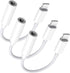 Lightning to 3.5 mm Headphone Jack Adapter, Apple MFi Certified, 3 Pack for iPhone 14 13 12 11 XS XR