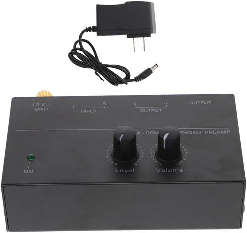 POPETPOP Turntable Preamp Electronic Audio Phonograph Preamplifier with Low Noise Stereo Amplifier