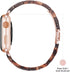 Light Fashion Resin Apple Watch Band for Series 9 8, Compatible with 40mm for Women (Tortoise Stone)