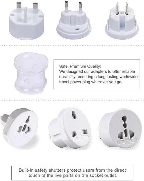 ZIGMA MOBILES 150+ Countries, Universal Travel Power Adapter, International Plug Converter for All-in-One for Europe