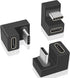 Poyiccot USB C U Shape Adapter, 3 Pack 180 Degree USB C to USB C Extension Adapter (Type-C 3.1 Gen 2)