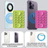 NTidea 2 Magnetic Phone Case Mount with Big Silicone Suction Cup for Mag Safe, Hands-Free Silicon Phone Snap