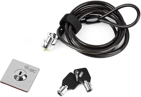 I3C Laptop Cable Lock, Hardware Security with Keys, Anti Theft Combination Lock for Devices