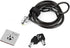 I3C Laptop Cable Lock, Hardware Security with Keys, Anti Theft Combination Lock for Devices