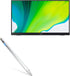 BoxWave Stylus Pen for Acer UT2 (UT222Q) - AccuPoint Active Stylus with Ultra Fine Tip - Metallic Silver