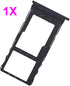Replacement Single Sim Card Tray SD Slot Holder for Motorola Moto G Stylus (5G) 2022 XT2215 - Steel Blue