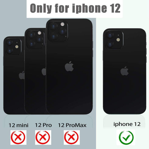 for iPhone 12 Waterproof Case,Waterproof Shockproof Dustproof IP68 Full-Body Hard Case Built-in Screen Protector Underwater Outdoor Waterproof Cover for iPhone 12,6.1 in (Teal)