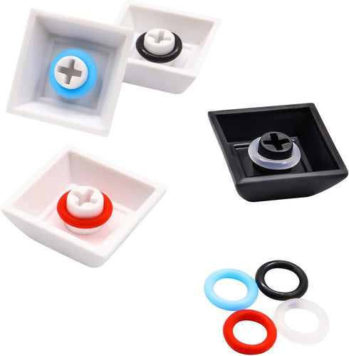 120Pcs Clear Rubber O-Ring Switch Dampeners for Cherry MX Key Switch Keyboards