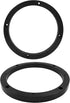 2 Pcs Universal Fit Car Speaker Spacer, 6.5 Inch Adaptor Ring Mounting Bracket, Black