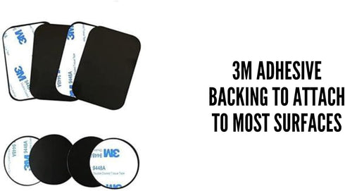 Phone Holder Car 8 Pack Metal Plate with 3M Adhesive Sticker Universal for Car Magnetic Phone Mount