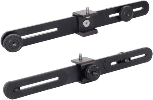 Walway Straight Triple Head Bracket Tripod Mount for 1/4 inches Screw DSLR Camera