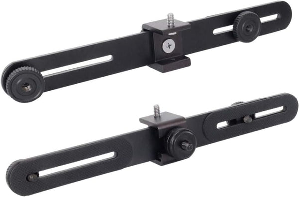 Walway Straight Triple Head Bracket Tripod Mount for 1/4 inches Screw DSLR Camera