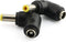 2pcs 5.5x2.1mm Female Jack to 5.5x2.5mm Male Plug Adapter, 90 Degree Angle DC Barrel Power Jack Connector