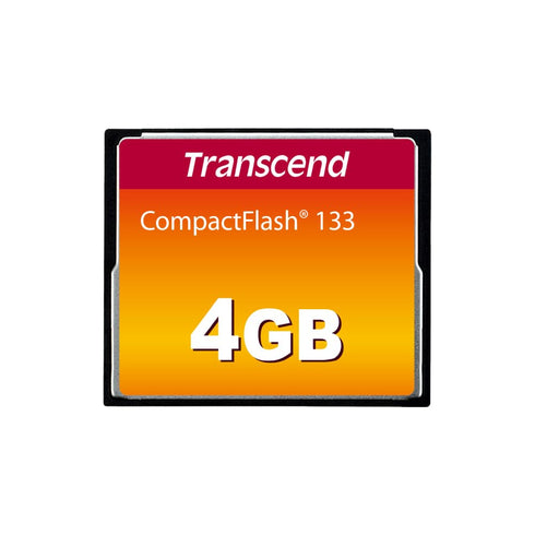 Transcend CF133 CompactFlash Memory Card 4GB, Up to 30MB/s, DSLRs Camera Card, MLC