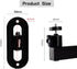 FINXRoll 1/4" 8.46in Foldable Universal Projector & CCTV Camera Wall/Ceiling Mount Bracket (Black) - Screw, Adjustable