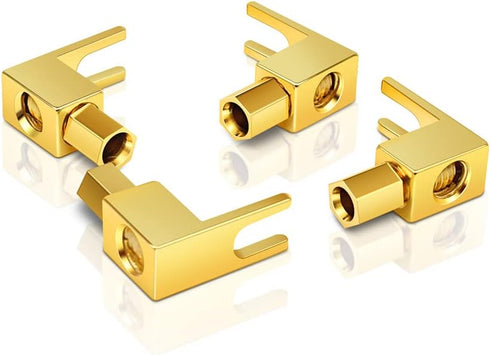 HiFi Banana Plug to Spade Adapter - Vintage Speaker Amplifier connectors/Banana Plug Adaptor (10-Pack)