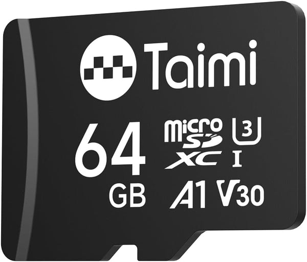 TAIMI Micro SD Card,Tf Card,A1,U3,V30,UHS-I,Microsd Memory Card,Read Speed Up to 90MB/s (64GB)