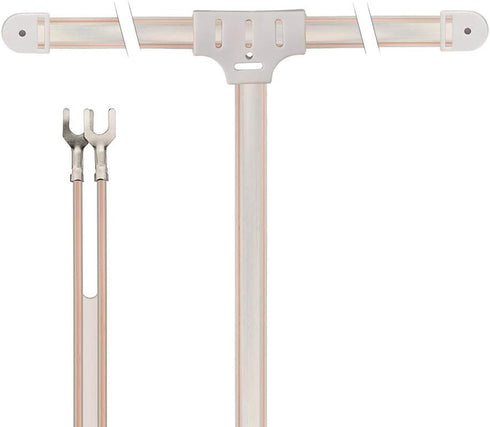 BINGFU 300 2 FM Dipole Antenna Ohm with Pin Bare Wire Twin Lead for Indoor Digital HD Radio Table Top FM Radio AV Audio