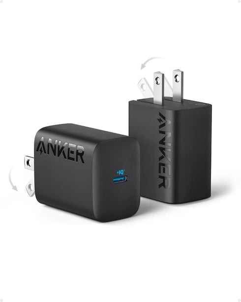 Anker 312 30W USB-C Charger, Charger Compact Foldable Design, 2-Pack 30W Fast Charger