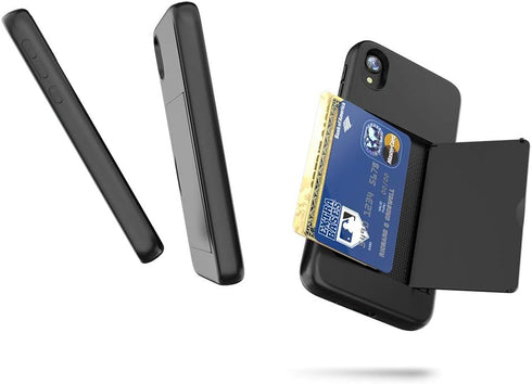 iPhone X/XS Protective Wallet Case with Card Holder and Credit Card Slot (Black)