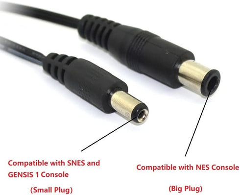 AC Power Supply Adapter Compatible for NES SNES Genesis1