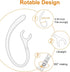 6 Pack Replacement Ear Hook Universal Small Clamp Loop Clip for Bluetooth Headset (Clear)