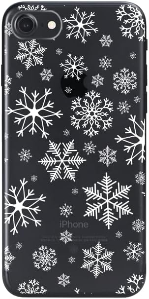 Blingy's iPhone SE Case (3rd gen)/(2nd gen) 4.7inch, Transparent Soft TPU Protective Case with Cute Christmas