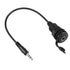 QIANRENON 3.5mm TRS Threaded Fixed Waterproof Cable - 1/8 Male to Female Embedded Mount Stereo Adapter for Extension