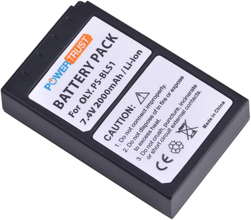 2Pack PS-BLS1 BLS 1 BLS1 BLS-1 Li-ion Batteries with LCD USB Charger for Olympus E-PL1, E-P1, E-P2, EP3