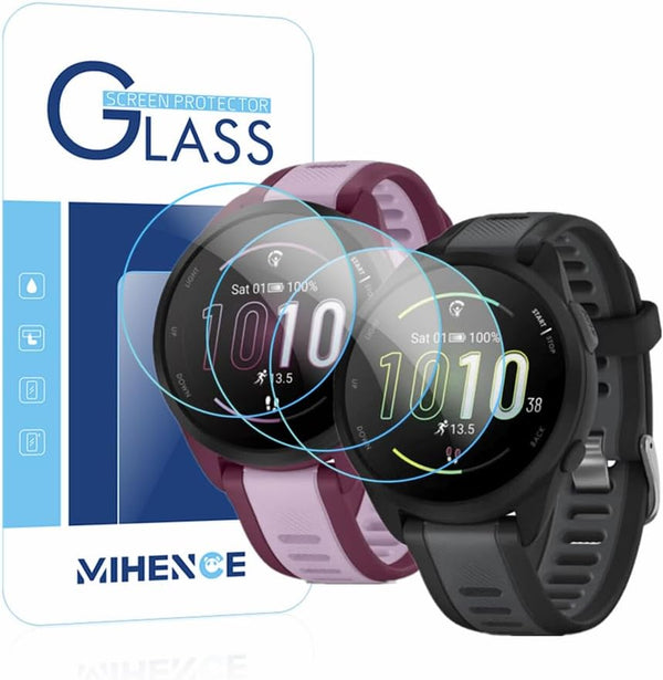 Screen Protector for Garmin Forerunner 165 Smartwatch, 9H Tempered Glass Protective Film (3PCS)