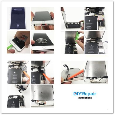 iPhone 6S Screen Replacement 4.7" - LCD Complete Repair Kit with Earpiece, Tools, Black