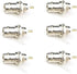 BNC Chassis Panel Mount Socket - Female Jack Solder Type Connectors Adapter (6-Pack)