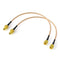BINGFU SMA Female Bulkhead Mount to SMA Male RG316 Antenna Extension Cable 12 inch 30cm 2-Pack for 4G LTE Router