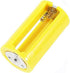 AEDIKO 6pcs 3 1 1.5V AA to D Battery Adapters Holder Output Case Box AA to D Battery Converter (Yellow)