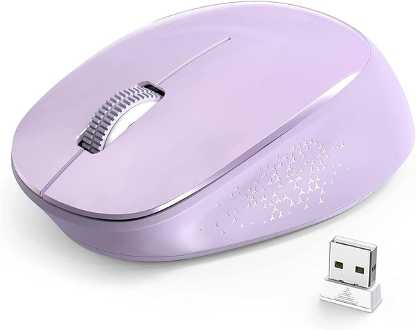 YXLILI Wireless Mouse for Laptop, Ergonomic Cordless Optical Mouse with USB Receiver, 1600DPI for Windows Chromebook Mac