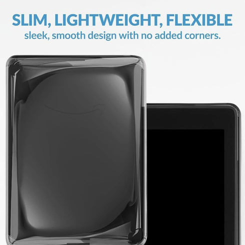 Strapsicle Clear Case for Kindle 10th Generation (2019), Transparent Silicone Protector Cover for Enhanced Protection