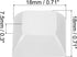 PATIKIL 1U Blank Keycaps, 5 Pack Universal PBT Keyboard Replacement Accessories for MX Mechanical Keyboard, White